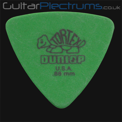 Dunlop Tortex Triangle 0.88mm Green Guitar Plectrums - Click Image to Close