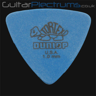 Dunlop Tortex Triangle 1.0mm Blue Guitar Plectrums - Click Image to Close