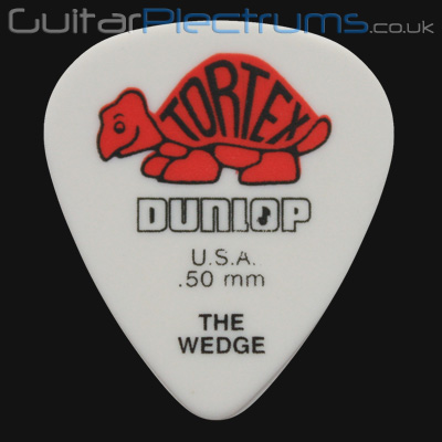 Dunlop Tortex Wedge 0.50mm Red Guitar Plectrums - Click Image to Close