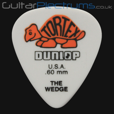 Dunlop Tortex Wedge 0.60mm Orange Guitar Plectrums - Click Image to Close