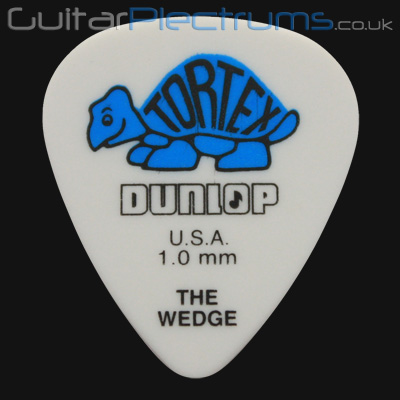 Dunlop Tortex Wedge 1.0mm Blue Guitar Plectrums - Click Image to Close