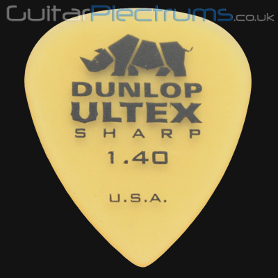 Dunlop Ultex Sharp 1.40mm Guitar Plectrums - Click Image to Close