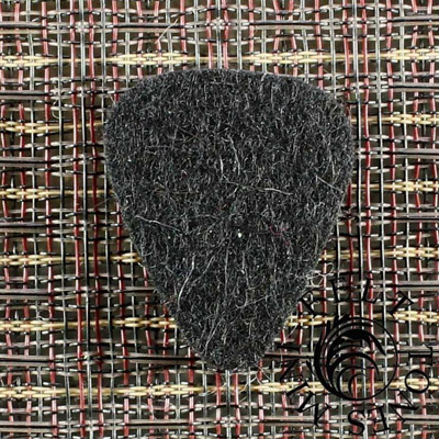 Felt Tones Mini Black Wool Guitar Plectrums - Click Image to Close