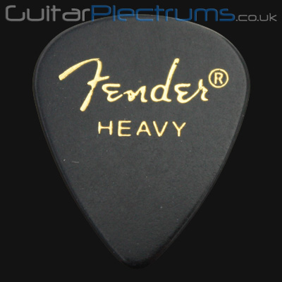 Fender Celluloid 351 Black Heavy Guitar Plectrums - Click Image to Close