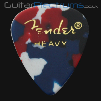 Fender Celluloid 351 Confetti Heavy Guitar Plectrums - Click Image to Close