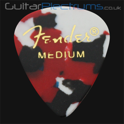 Fender Celluloid 351 Confetti Medium Guitar Plectrums - Click Image to Close