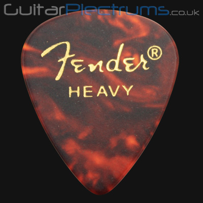 Fender Celluloid 351 Tortoiseshell Heavy Guitar Plectrums - Click Image to Close