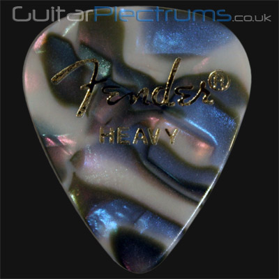Fender Celluloid 351 Abalone Heavy Guitar Plectrums - Click Image to Close