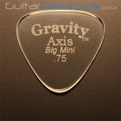 Gravity Picks Axis Big Mini 0.75mm Clear - Click Image to Close