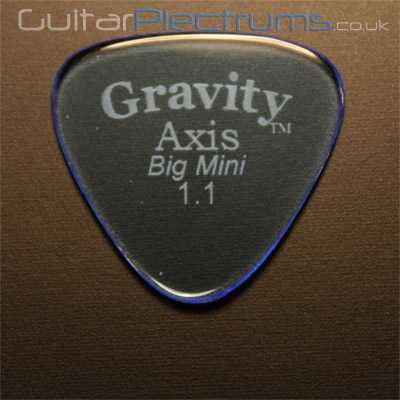 Gravity Picks Axis Big Mini 1.1mm Blue - Click Image to Close