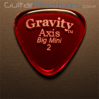 Gravity Picks Axis Big Mini 2mm Red - Click Image to Close