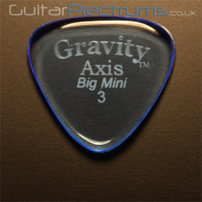 Gravity Picks Axis Big Mini 3mm Blue - Click Image to Close