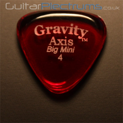 Gravity Picks Axis Big Mini 4mm Red - Click Image to Close
