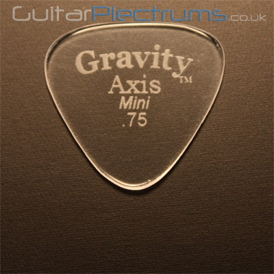 Gravity Picks Axis Mini 0.75mm Clear - Click Image to Close