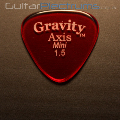 Gravity Picks Axis Mini 1.5mm Red - Click Image to Close