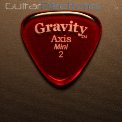 Gravity Picks Axis Mini 2mm Red - Click Image to Close