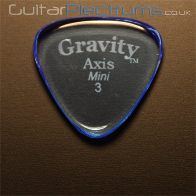 Gravity Picks Axis Mini 3mm Blue - Click Image to Close