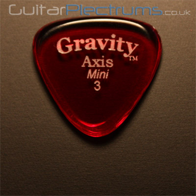 Gravity Picks Axis Mini 3mm Red - Click Image to Close