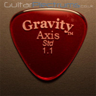 Gravity Picks Axis Standard 1.1mm Red - Click Image to Close