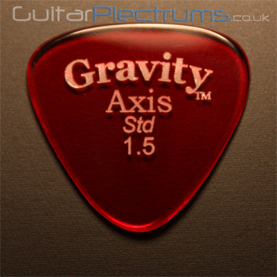 Gravity Picks Axis Standard 1.5mm Red - Click Image to Close