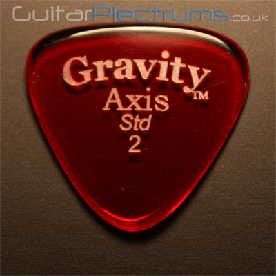 Gravity Picks Axis Standard 2mm Red - Click Image to Close