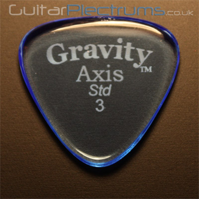 Gravity Picks Axis Standard 3mm Blue - Click Image to Close