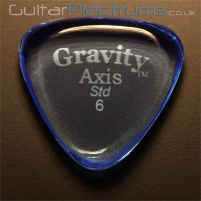 Gravity Picks Axis Standard 6mm Blue - Click Image to Close