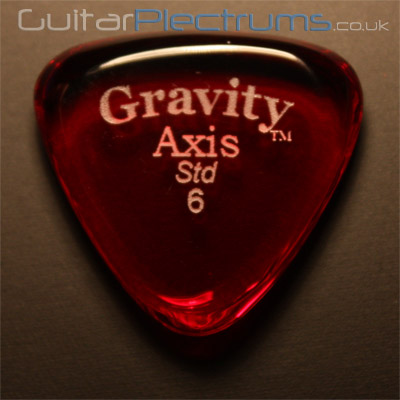 Gravity Picks Axis Standard 6mm Red - Click Image to Close