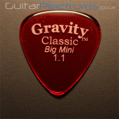 Gravity Picks Classic Big Mini 1.1mm Red - Click Image to Close