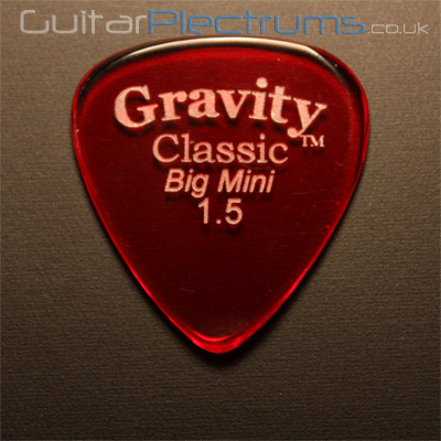 Gravity Picks Classic Big Mini 1.5mm Red - Click Image to Close
