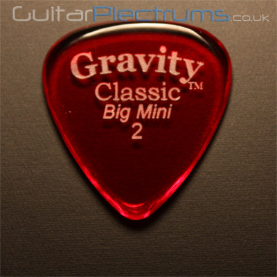 Gravity Picks Classic Big Mini 2mm Red - Click Image to Close