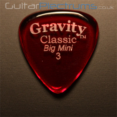 Gravity Picks Classic Big Mini 3mm Red - Click Image to Close