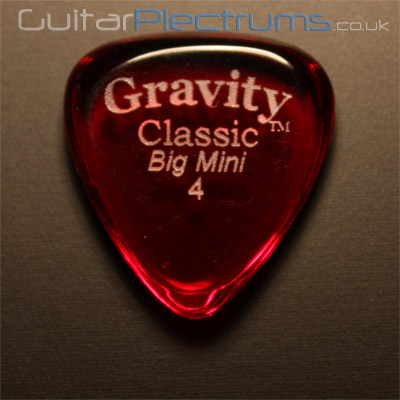 Gravity Picks Classic Big Mini 4mm Red - Click Image to Close