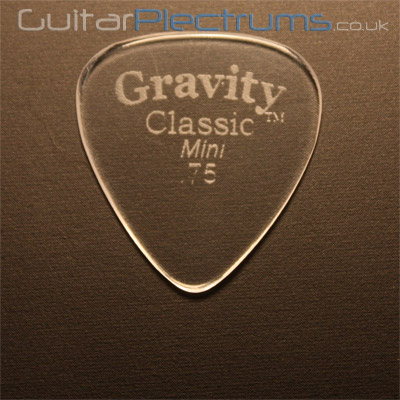 Gravity Picks Classic Mini 0.75mm Clear - Click Image to Close