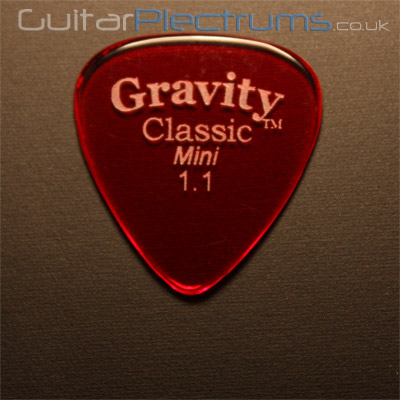 Gravity Picks Classic Mini 1.1mm Red - Click Image to Close