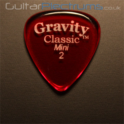 Gravity Picks Classic Mini 2mm Red - Click Image to Close