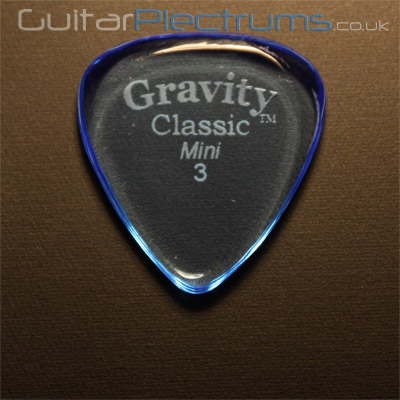 Gravity Picks Classic Mini 3mm Blue - Click Image to Close