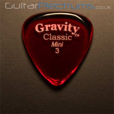 Gravity Picks Classic Mini 3mm Red - Click Image to Close