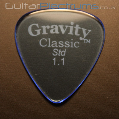 Gravity Picks Classic Standard 1.1mm Blue - Click Image to Close