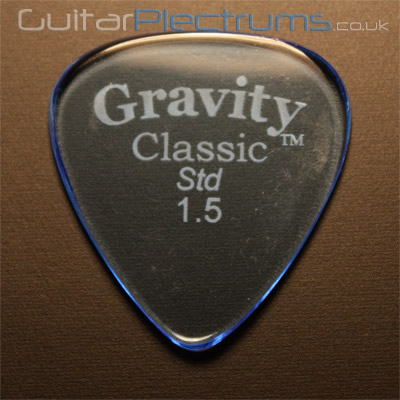 Gravity Picks Classic Standard 1.5mm Blue - Click Image to Close