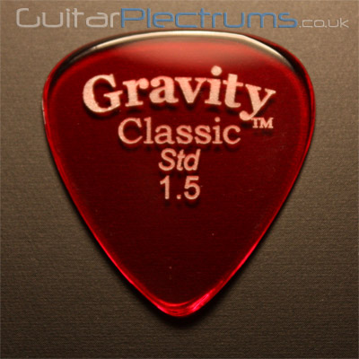Gravity Picks Classic Standard 1.5mm Red - Click Image to Close