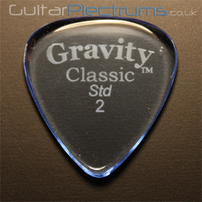 Gravity Picks Classic Standard 2mm Blue - Click Image to Close