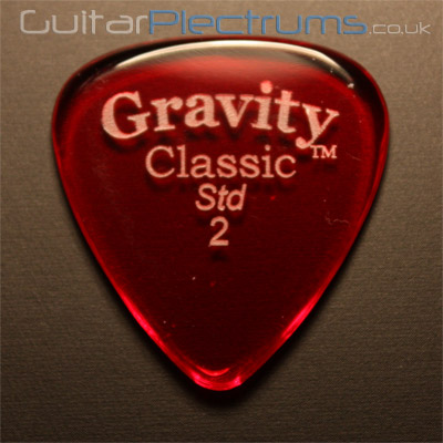 Gravity Picks Classic Standard 2mm Red - Click Image to Close