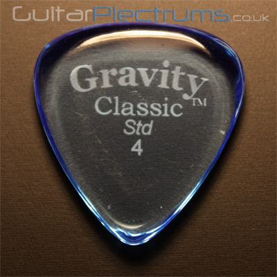 Gravity Picks Classic Standard 4mm Blue - Click Image to Close