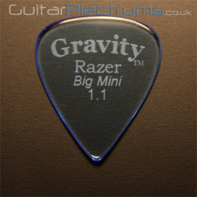 Gravity Picks Razer Big Mini 1.1mm Blue - Click Image to Close