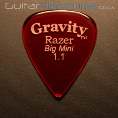 Gravity Picks Razer Big Mini 1.1mm Red - Click Image to Close