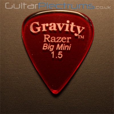 Gravity Picks Razer Big Mini 1.5mm Red - Click Image to Close