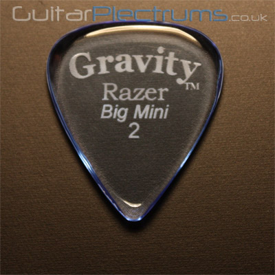 Gravity Picks Razer Big Mini 2mm Blue - Click Image to Close