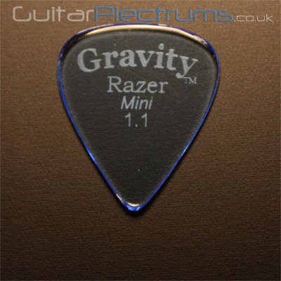 Gravity Picks Razer Mini 1.1mm Blue - Click Image to Close