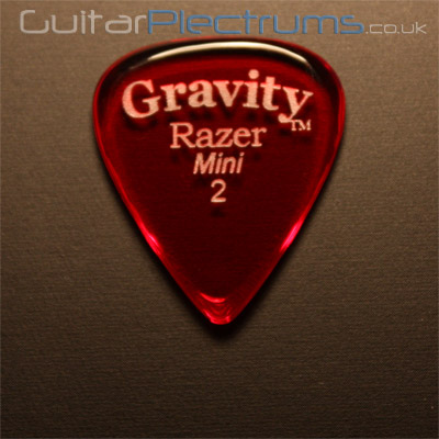 Gravity Picks Razer Mini 2mm Red - Click Image to Close